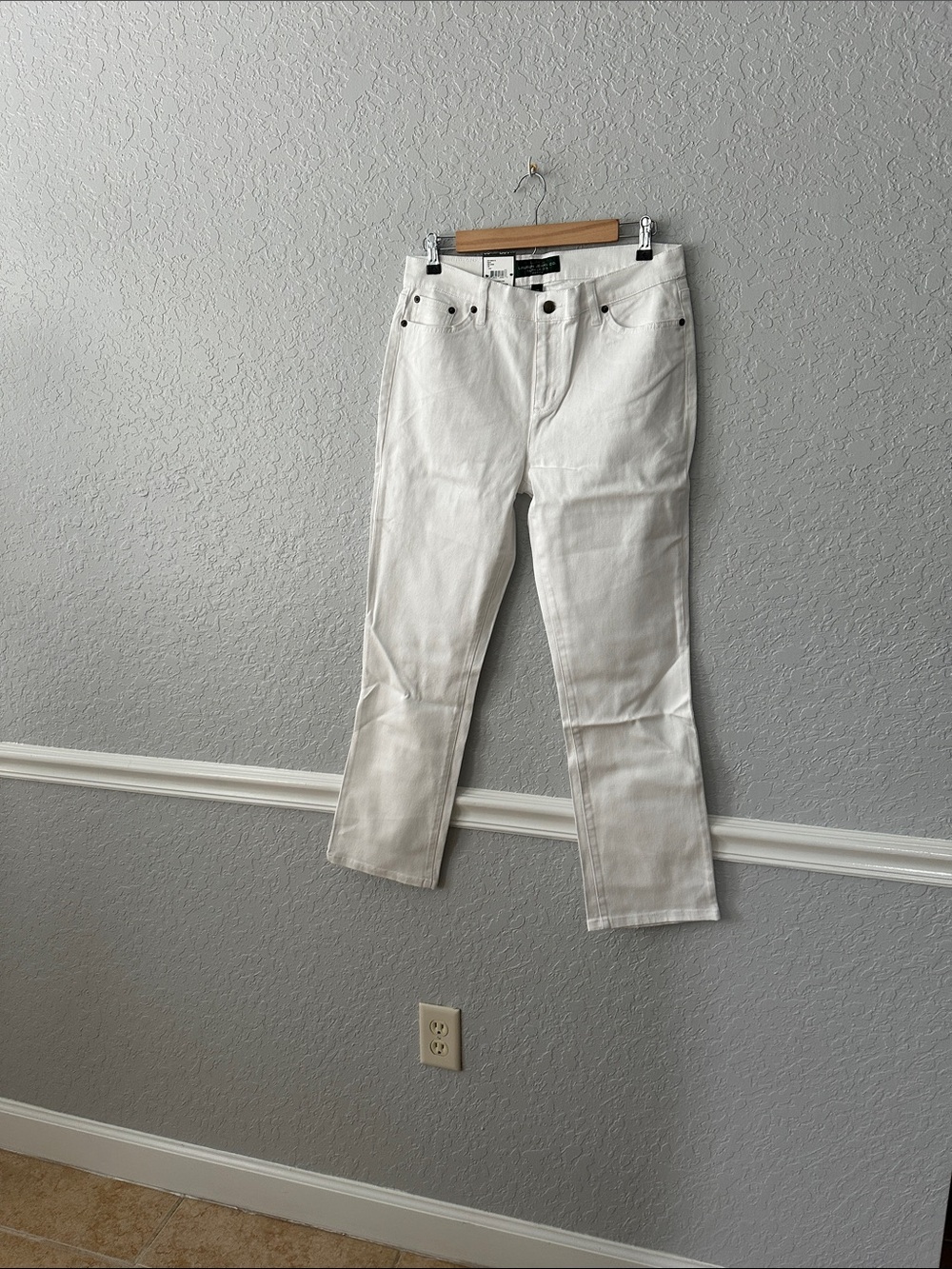 Ralph Lauren White Classic Straight Jeans